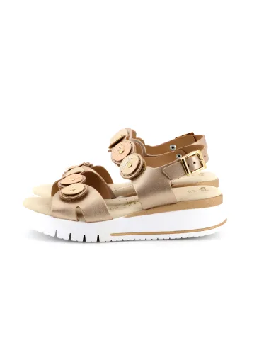 Cinzia Soft Sandalo Oro - Glamour Calzature