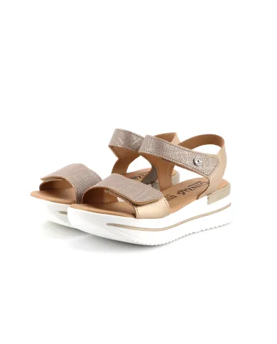 Cinzia Soft Sandalo Platino - Glamour Calzature