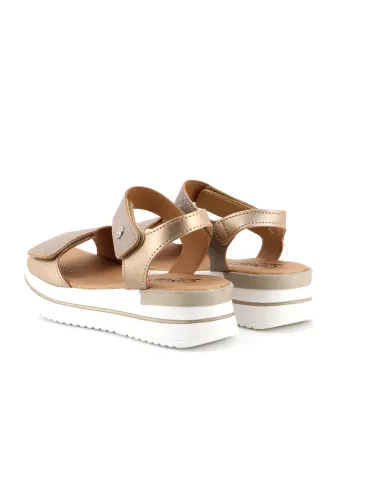 Cinzia Soft Sandalo Platino - Glamour Calzature