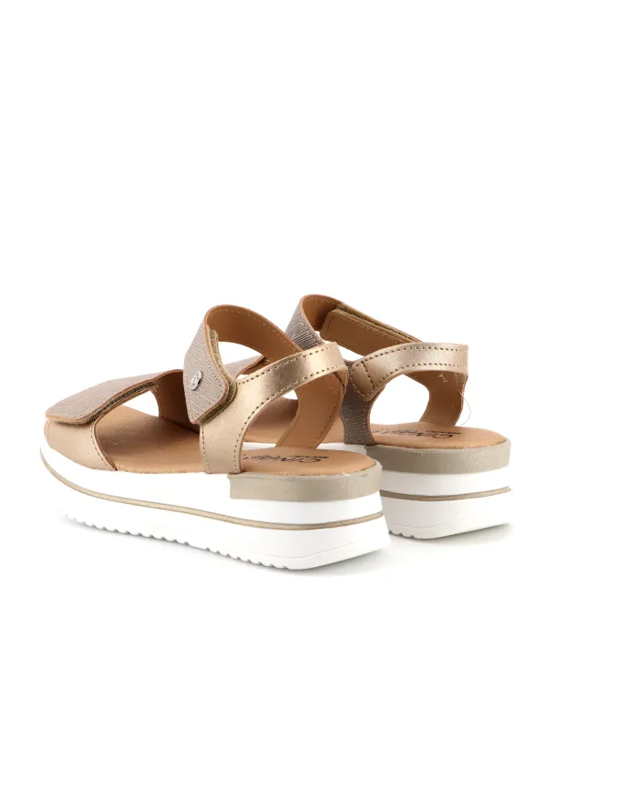 Cinzia Soft Sandalo Platino - Glamour Calzature