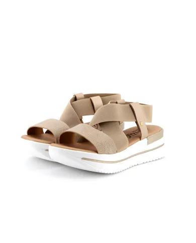 Cinzia Soft Sandalo Platino - Glamour Calzature