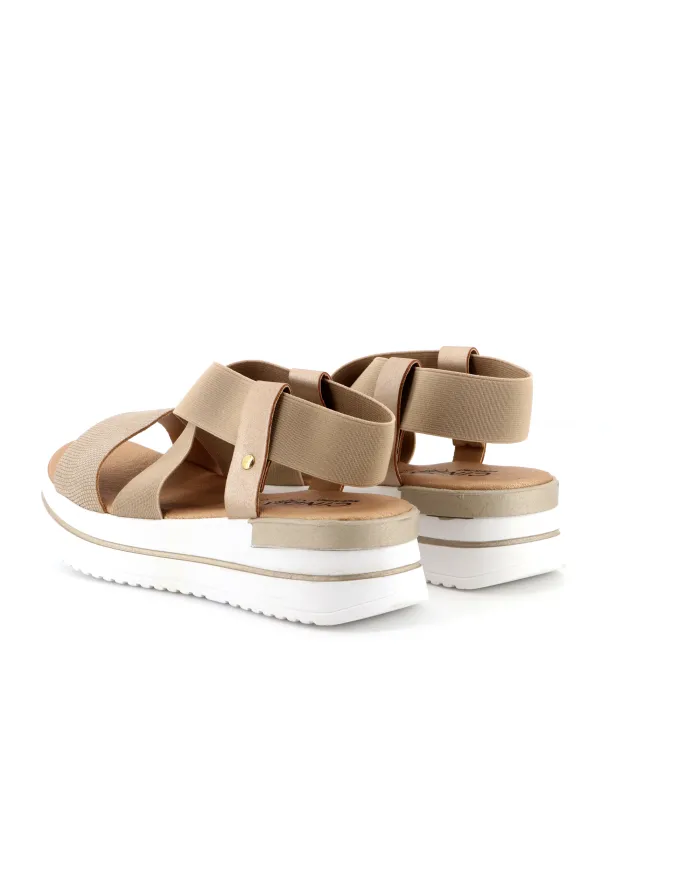 Cinzia Soft Sandalo Platino - Glamour Calzature