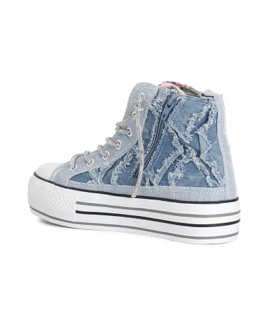 CafèNoir Sneakers Azzurro - Glamour Calzature CafèNoir Sneakers Azzurro - Glamour Calzature