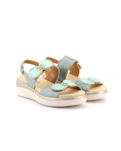 Cinzia Soft Sandalo Verde - Glamour Calzature