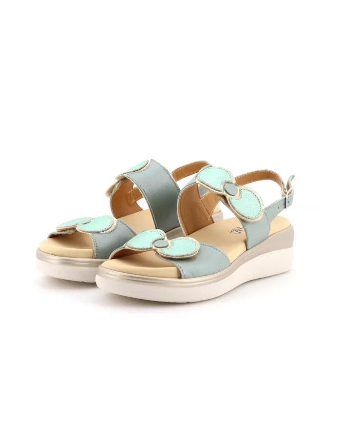 Cinzia Soft Sandalo Verde - Glamour Calzature