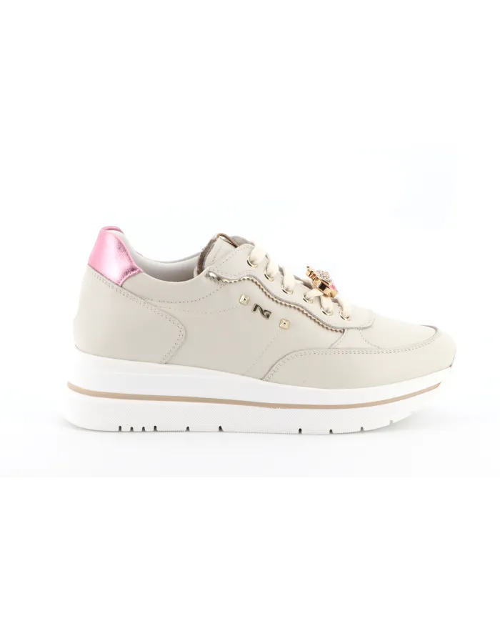 Nero Giardini Sneakers Avorio - Glamour Calzature