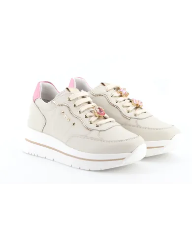 Nero Giardini Sneakers Avorio - Glamour Calzature Nero Giardini Sneakers Avorio - Glamour Calzature