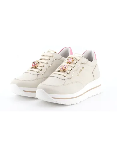 Nero Giardini Sneakers Avorio - Glamour Calzature