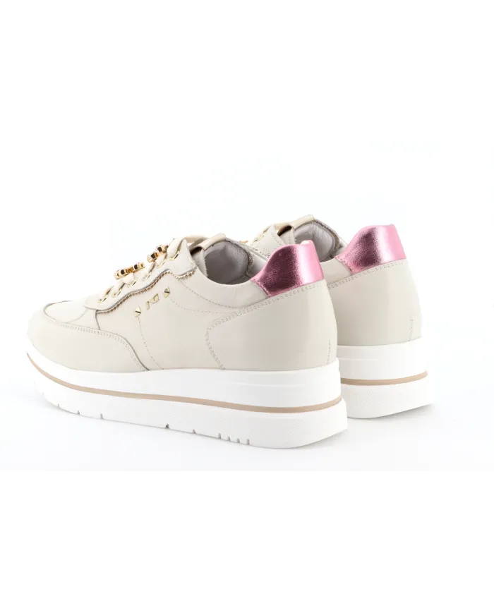 Nero Giardini Sneakers Avorio - Glamour Calzature