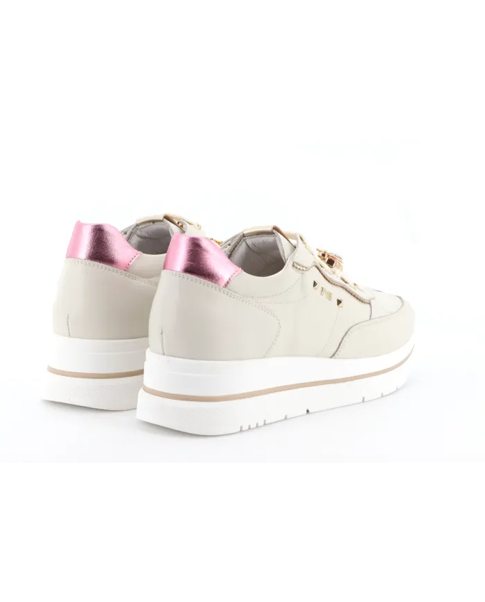 Nero Giardini Sneakers Avorio - Glamour Calzature Nero Giardini Sneakers Avorio - Glamour Calzature