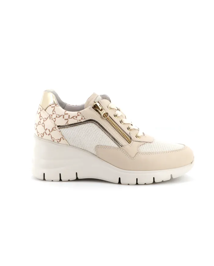 Nero Giardini Sneakers Avorio - Glamour Calzature