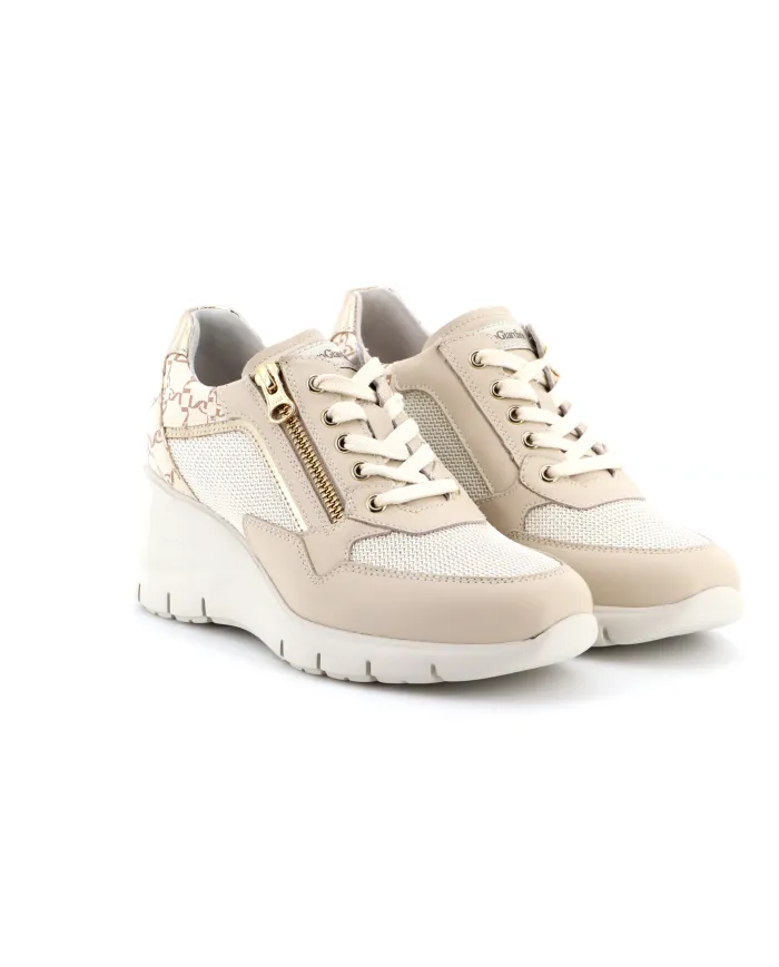 Nero Giardini Sneakers Avorio - Glamour Calzature