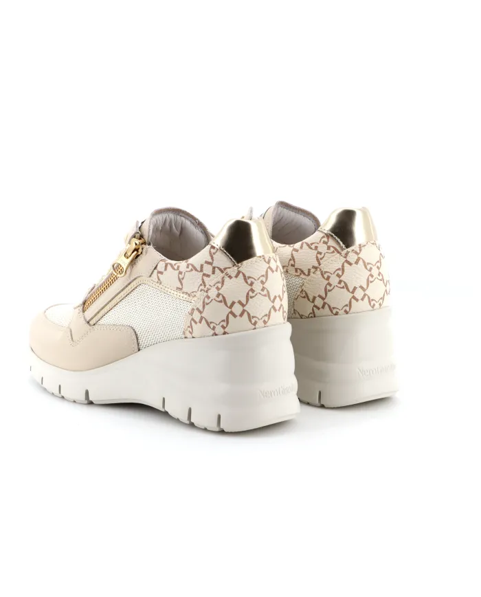 Nero Giardini Sneakers Avorio - Glamour Calzature Nero Giardini Sneakers Avorio - Glamour Calzature