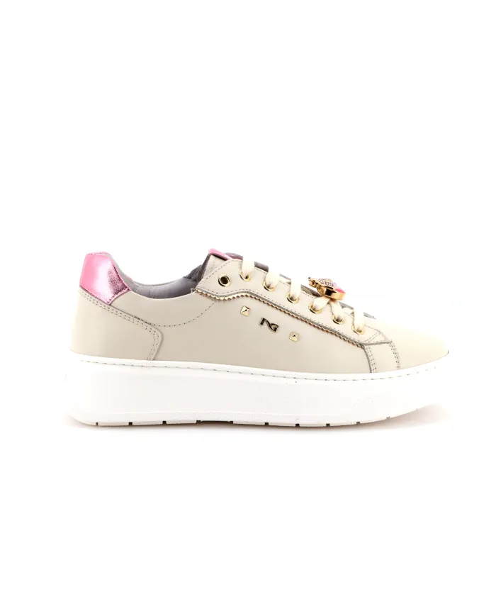 Nero Giardini Sneakers Avorio - Glamour Calzature