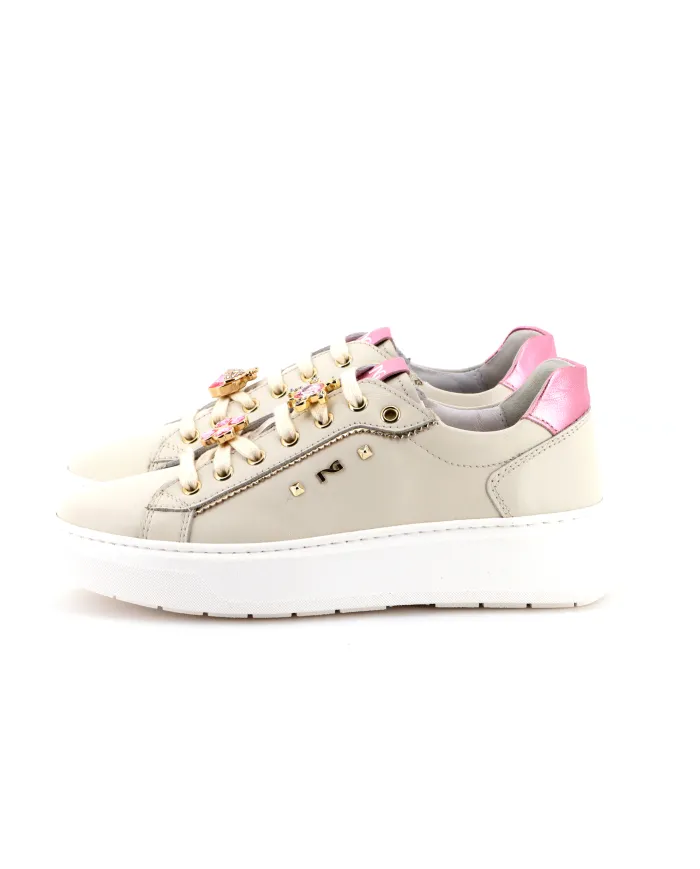 Nero Giardini Sneakers Avorio - Glamour Calzature Nero Giardini Sneakers Avorio - Glamour Calzature