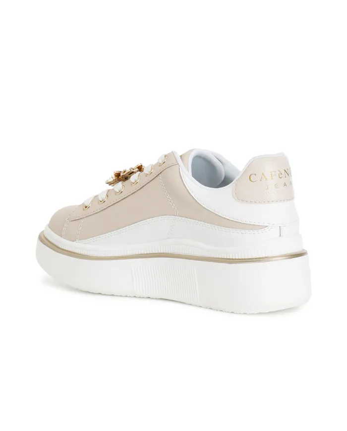 CafèNoir Sneakers Beige - Glamour Calzature
