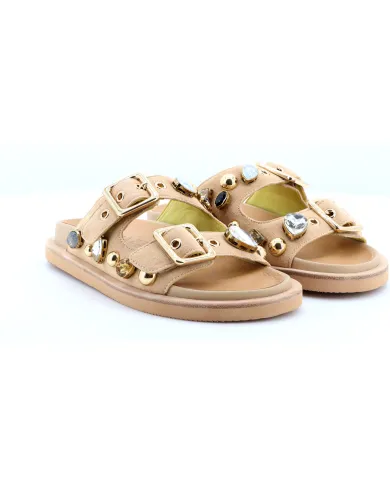 APEPAZZA Ciabatta Beige - Glamour Calzature