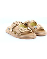 APEPAZZA Ciabatta Beige - Glamour Calzature