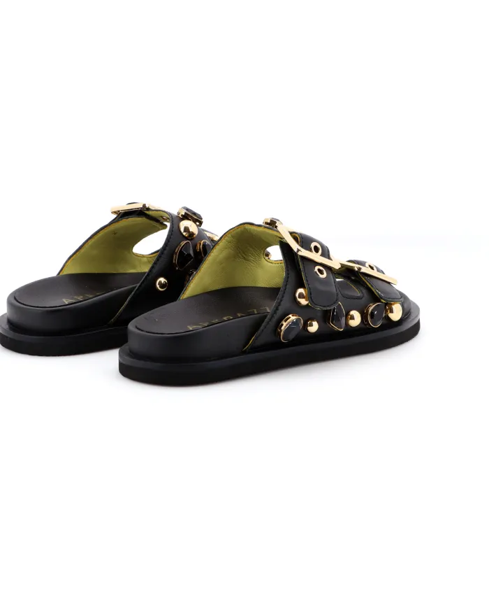 APEPAZZA Ciabatta Nero - Glamour Calzature