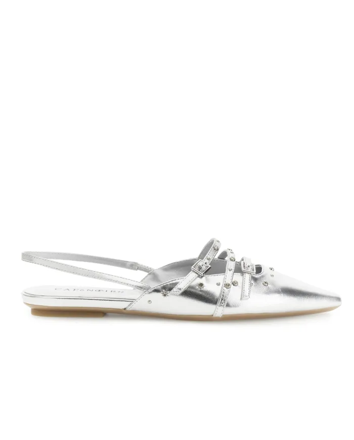 CafèNoir Slingback Argento - Glamour Calzature