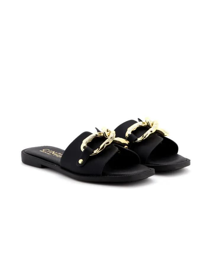 Cinzia Soft Ciabatta Nero - Glamour Calzature Cinzia Soft Ciabatta Nero - Glamour Calzature