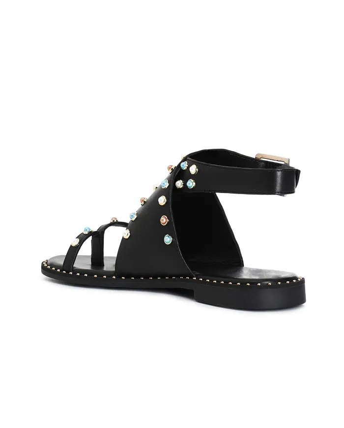 CafèNoir Sandalo Nero - Glamour Calzature