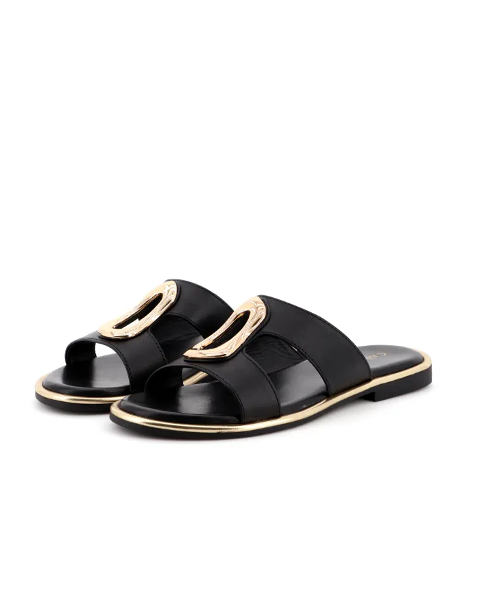 CafèNoir Ciabatta Nero - Glamour Calzature