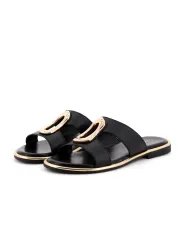 CafèNoir Ciabatta Nero - Glamour Calzature