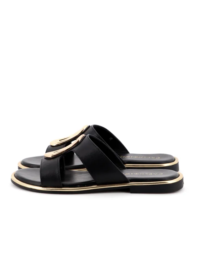 CafèNoir Ciabatta Nero - Glamour Calzature