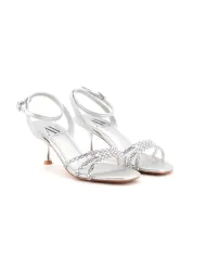 ALBANO Sandalo Argento - Glamour Calzature