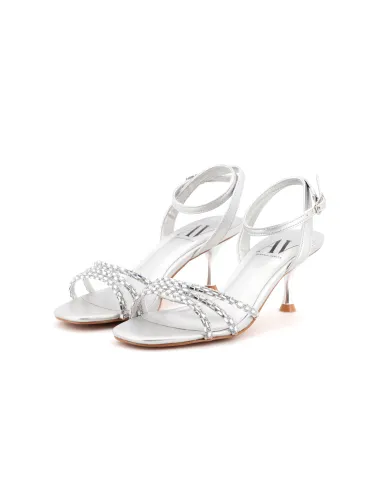 ALBANO Sandalo Argento - Glamour Calzature