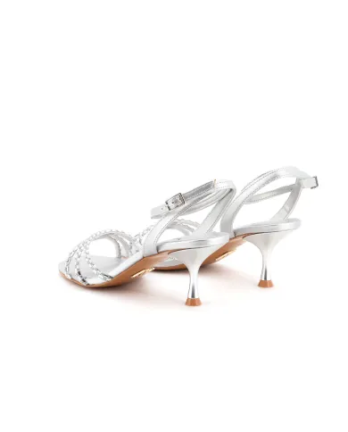 ALBANO Sandalo Argento - Glamour Calzature