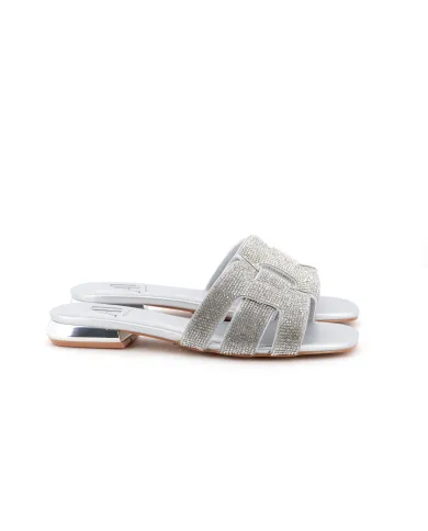 ALBANO Ciabattina Argento - Glamour Calzature ALBANO Ciabattina Argento - Glamour Calzature