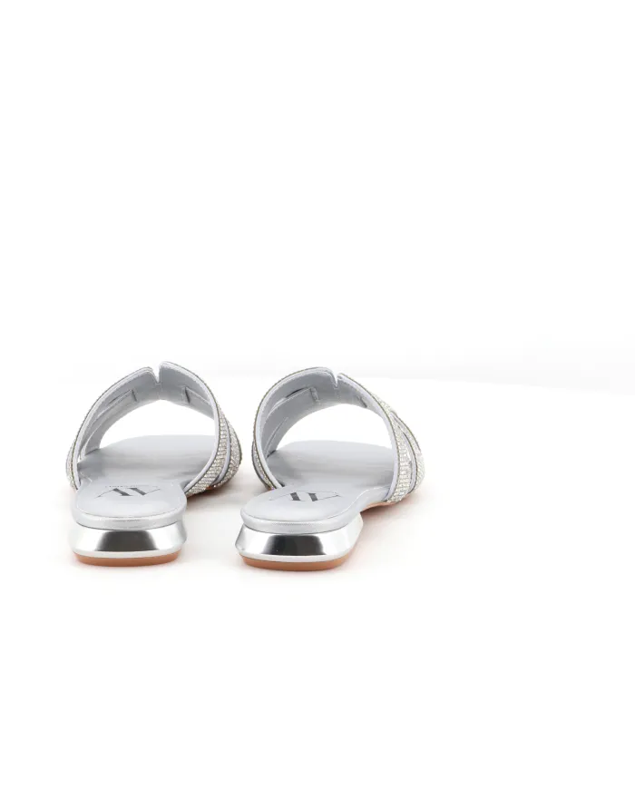 ALBANO Ciabattina Argento - Glamour Calzature