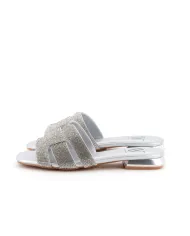 ALBANO Ciabattina Argento - Glamour Calzature