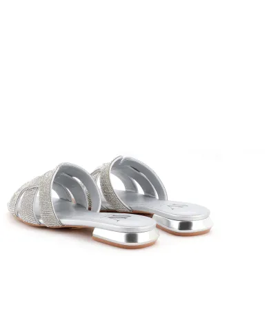 ALBANO Ciabattina Argento - Glamour Calzature