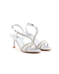 ALBANO Sandalo Argento - Glamour Calzature