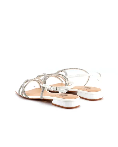ALBANO Sandalo Bianco - Glamour Calzature