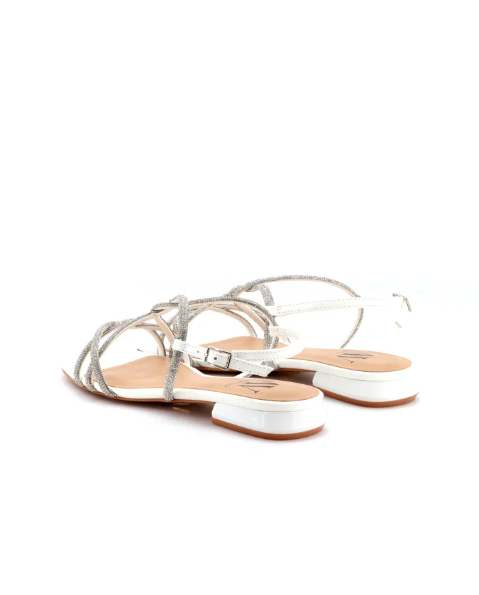 ALBANO Sandalo Bianco - Glamour Calzature