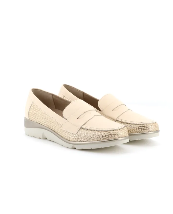 PITILLOS Mocassino Oro - Glamour Calzature PITILLOS Mocassino Oro - Glamour Calzature