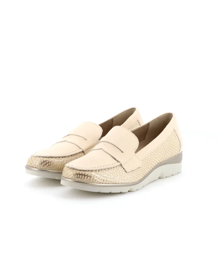 PITILLOS Mocassino Oro - Glamour Calzature PITILLOS Mocassino Oro - Glamour Calzature