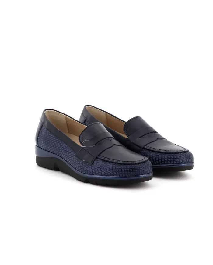 PITILLOS Mocassino Blu - Glamour Calzature
