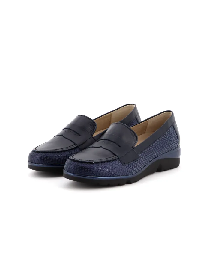 PITILLOS Mocassino Blu - Glamour Calzature