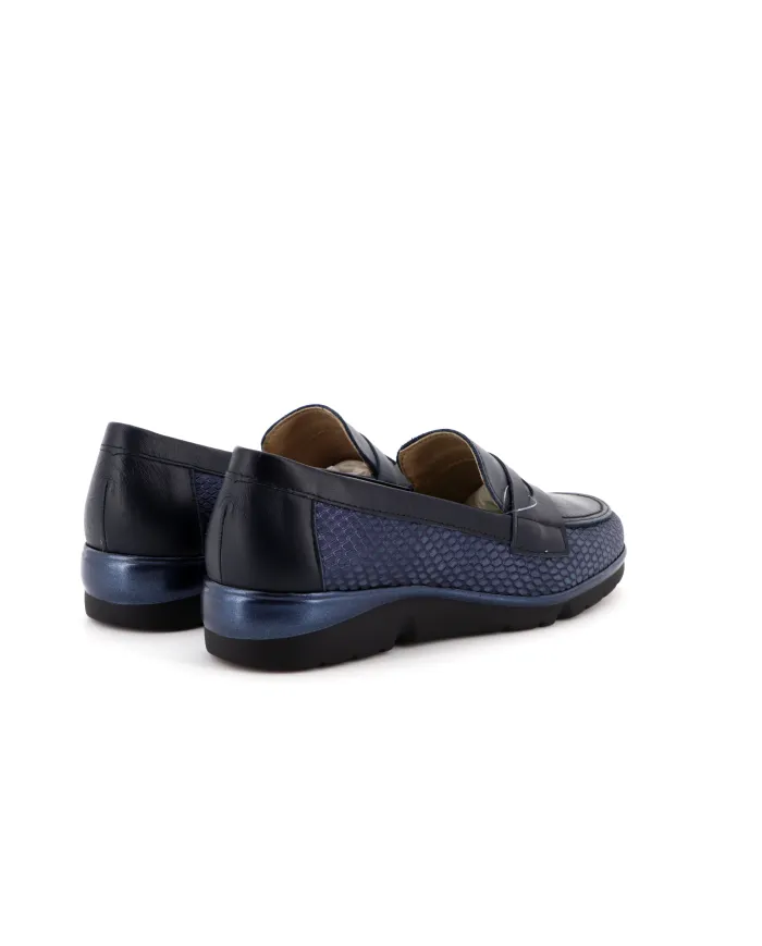 PITILLOS Mocassino Blu - Glamour Calzature