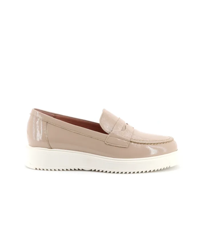 PITILLOS Mocassino Beige - Glamour Calzature PITILLOS Mocassino Beige - Glamour Calzature
