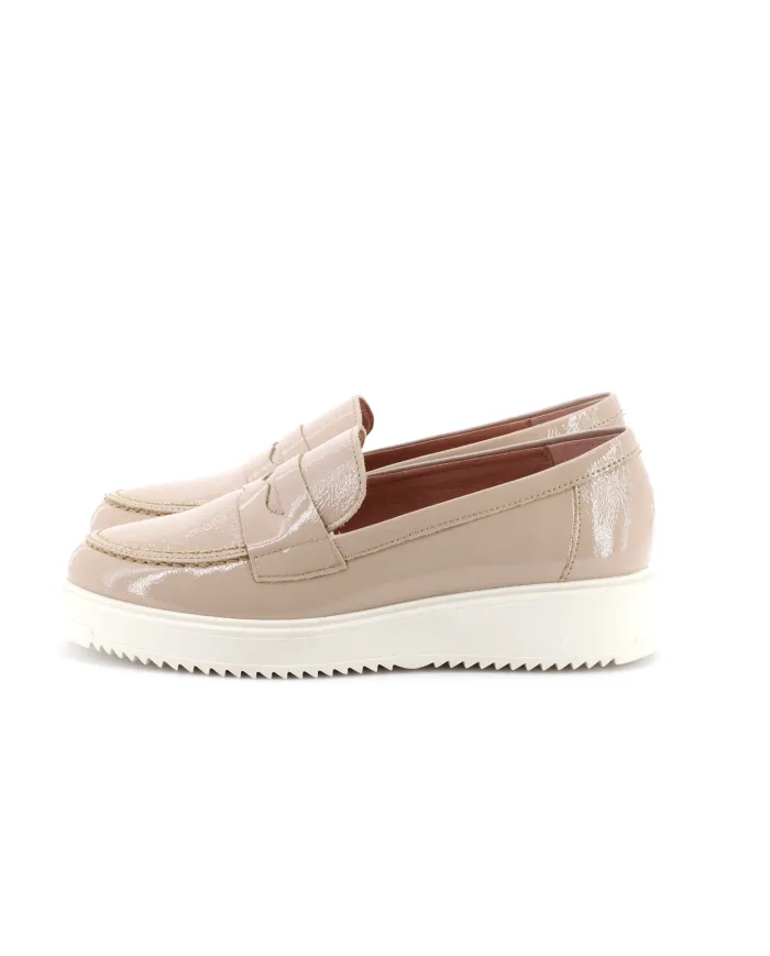 PITILLOS Mocassino Beige - Glamour Calzature PITILLOS Mocassino Beige - Glamour Calzature