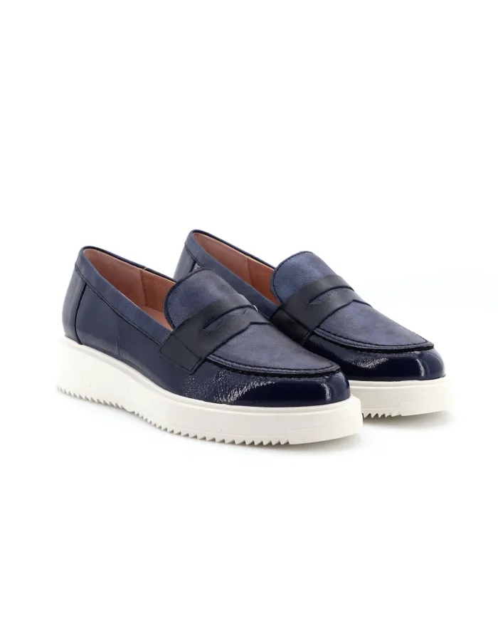 PITILLOS Mocassino Blu - Glamour Calzature PITILLOS Mocassino Blu - Glamour Calzature