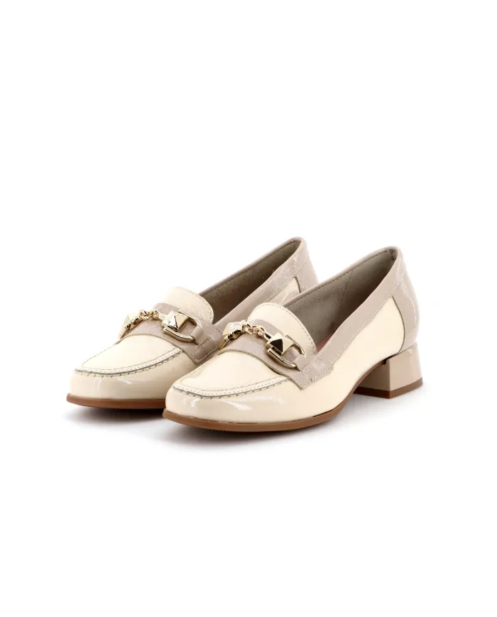 PITILLOS Mocassino Beige - Glamour Calzature PITILLOS Mocassino Beige - Glamour Calzature