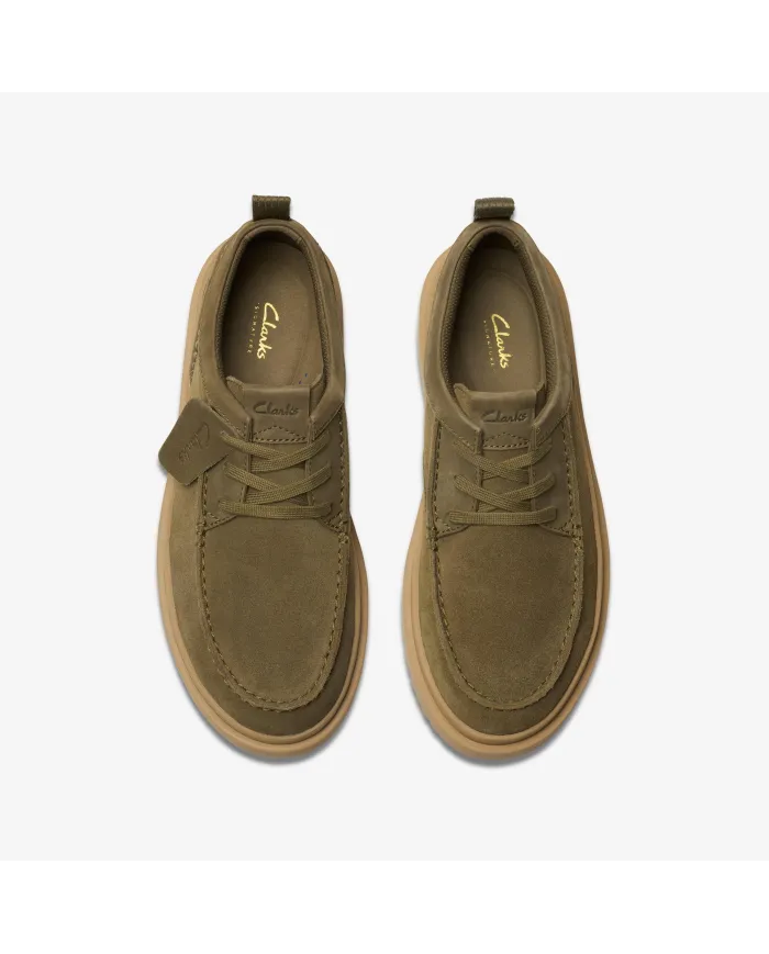 Clarks Polden Moc Verde - Glamour Calzature