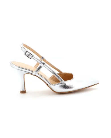 Nacrèe Slingback Argento - Glamour Calzature